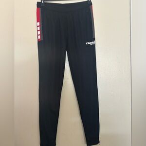 Capelli of New York Black Joggers with Red Accents Cool air circulating